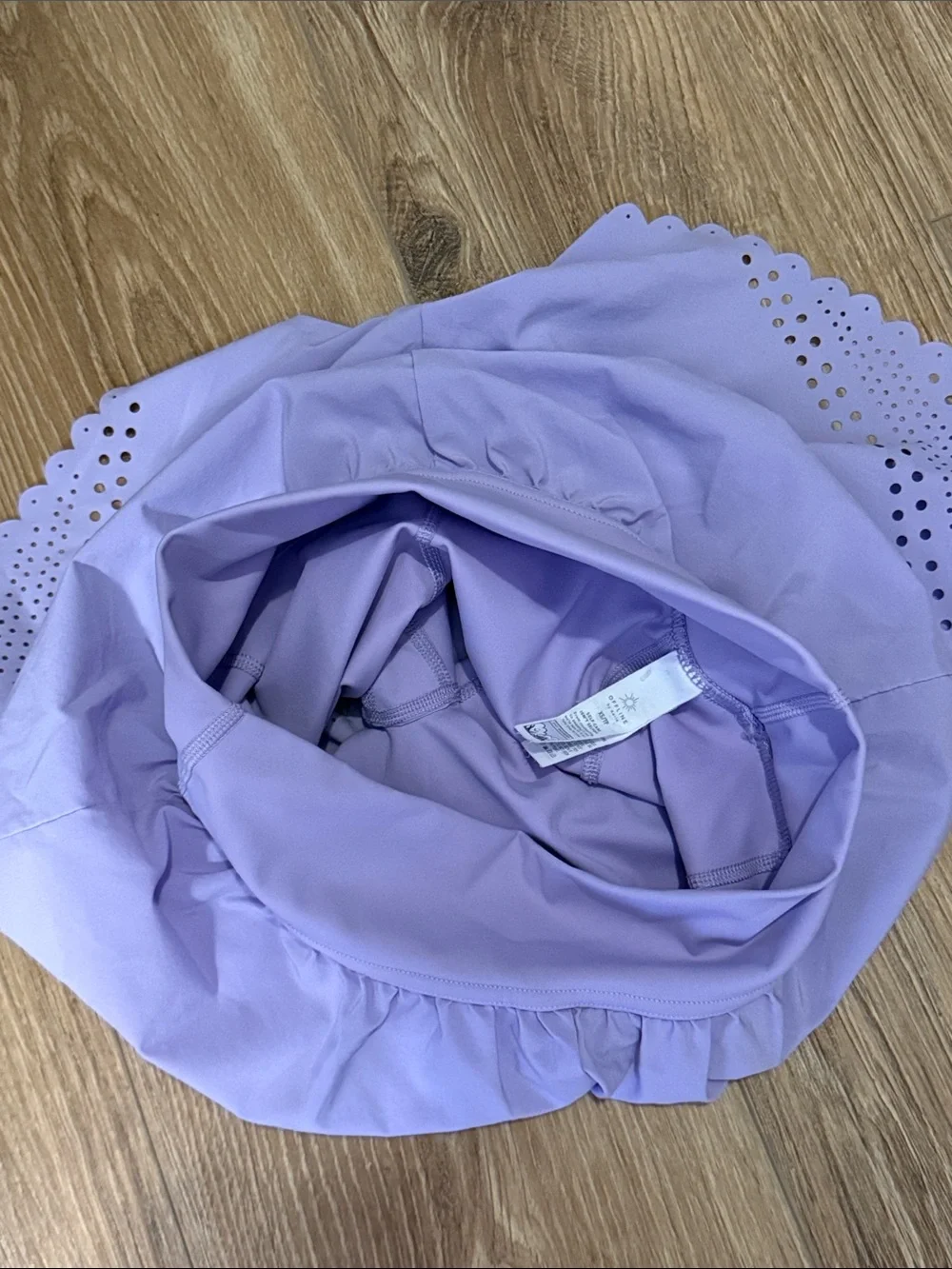 Lilac Aerie Offline Shorts with Scalloped Hem